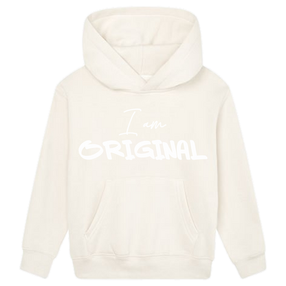 I AM ORIGINAL Hoodie Kids weiße Optik