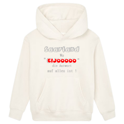 EIJOOOOO Hoodie Kids weiße Optik