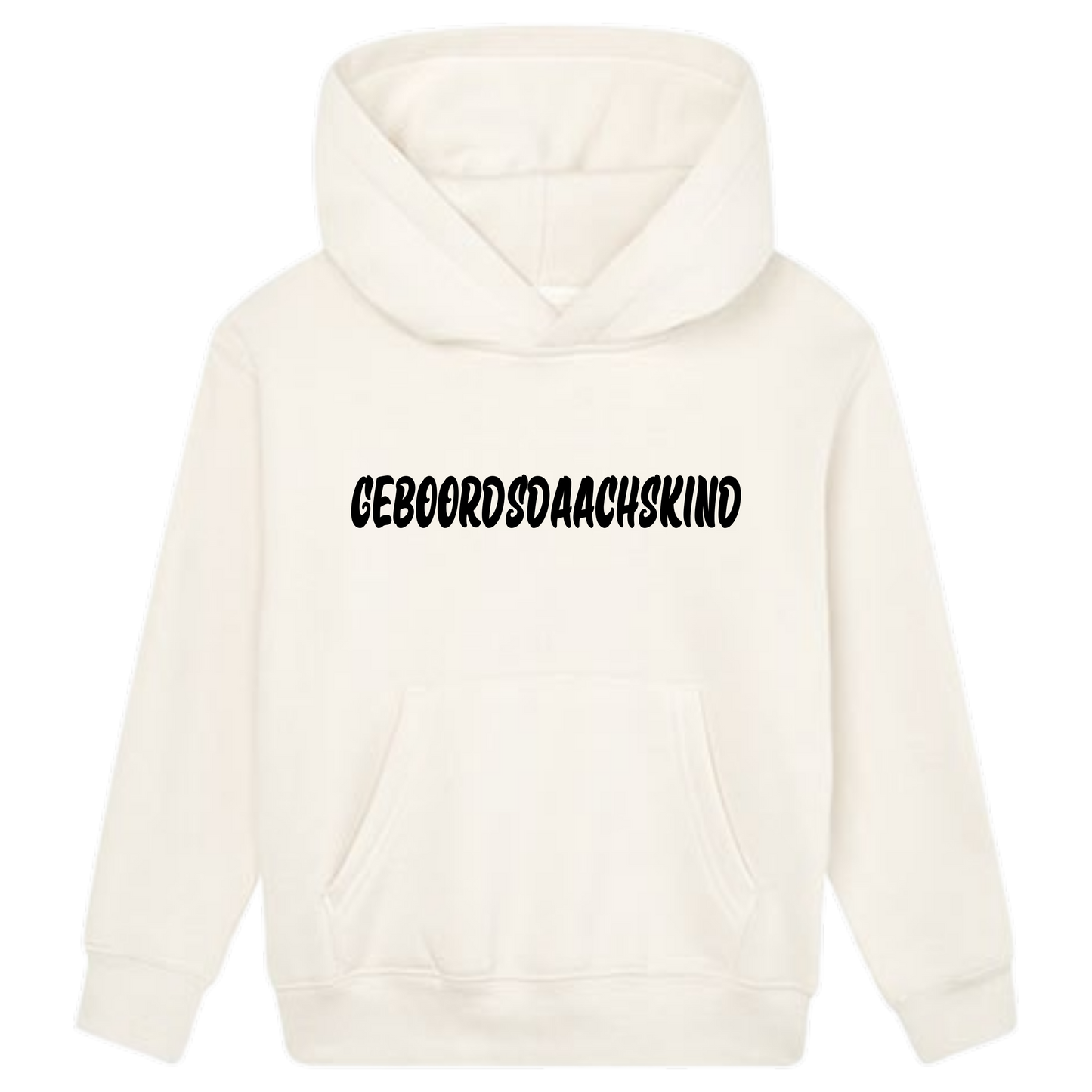 Geboordsdaachskind Hoodie Kids schwarze Optik