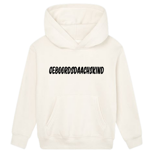 Geboordsdaachskind Hoodie Kids schwarze Optik