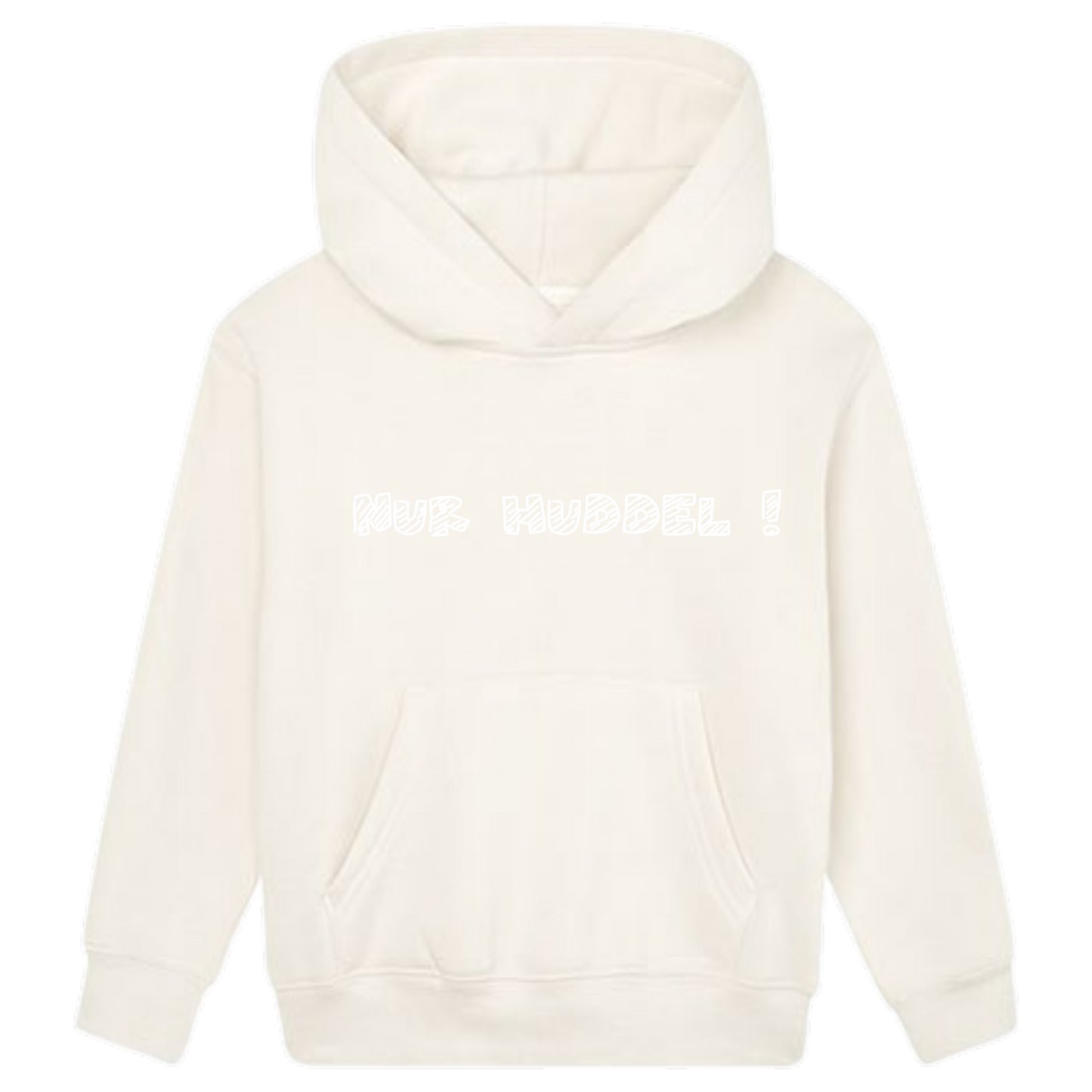 Nur Huddel Hoodie Kids weiße Optik