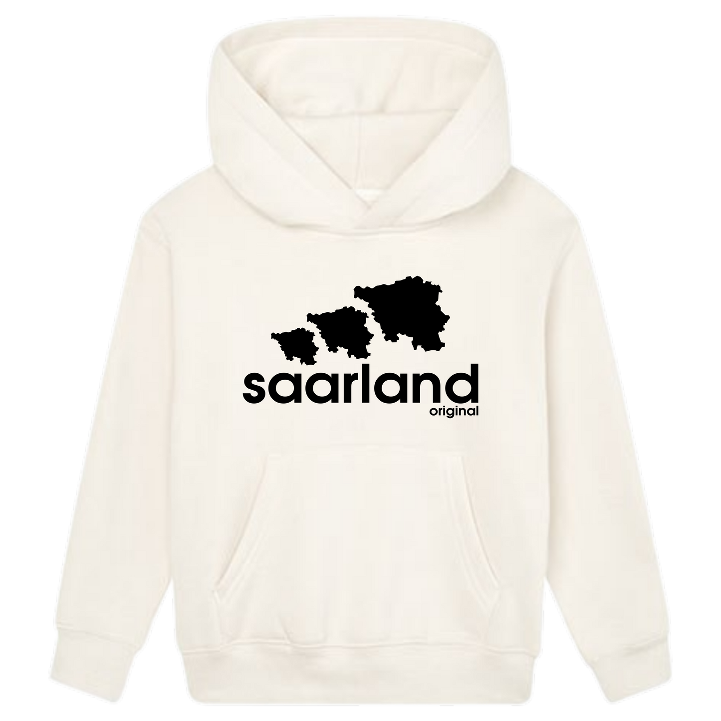 Saarland Dreier Hoodie Kids schwarze Optik