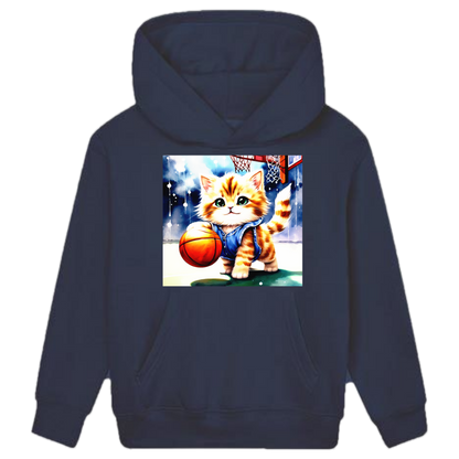 Die Basketballkatze Hoodie Kids