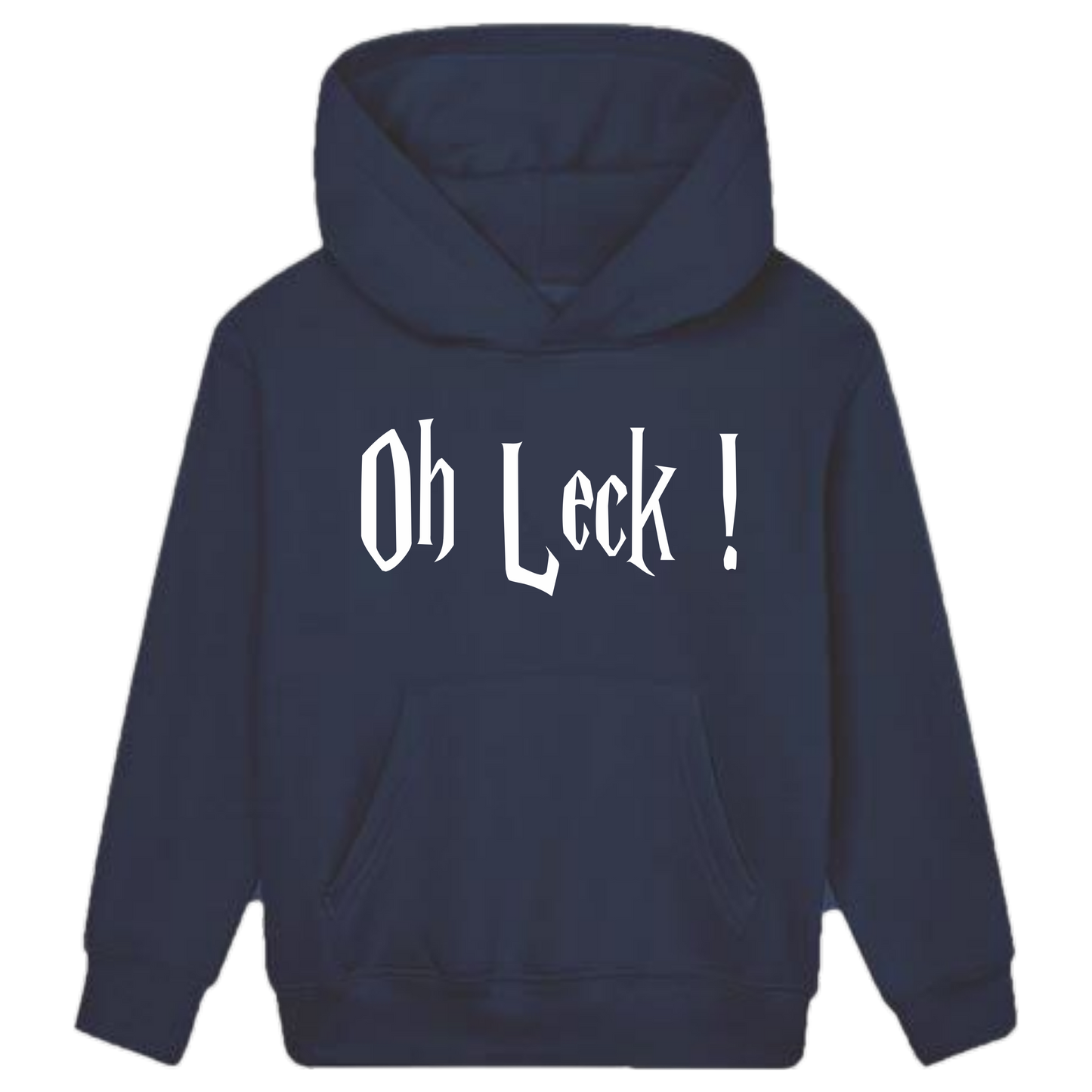 Oh Leck Hoodie Kids weiße Optik