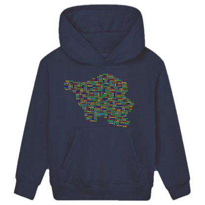 Saarland Original Hoodie Kids Regenbogen Optik