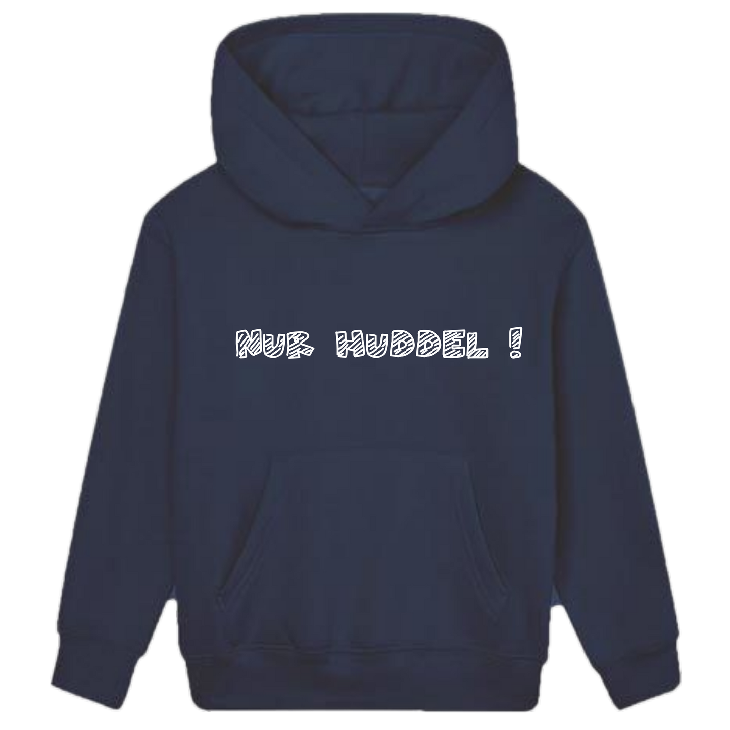 Nur Huddel Hoodie Kids weiße Optik