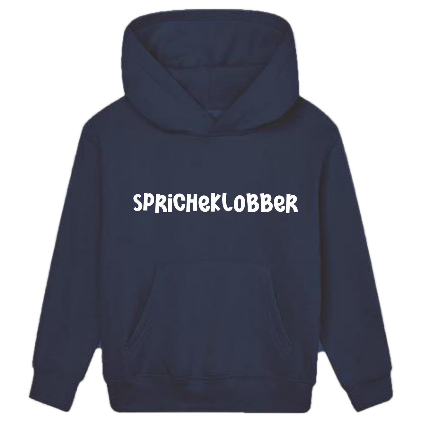 Spricheklobber Hoodie Kids weiße Optik