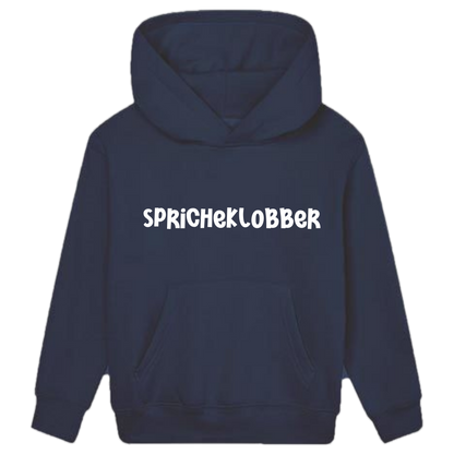 Spricheklobber Hoodie Kids weiße Optik