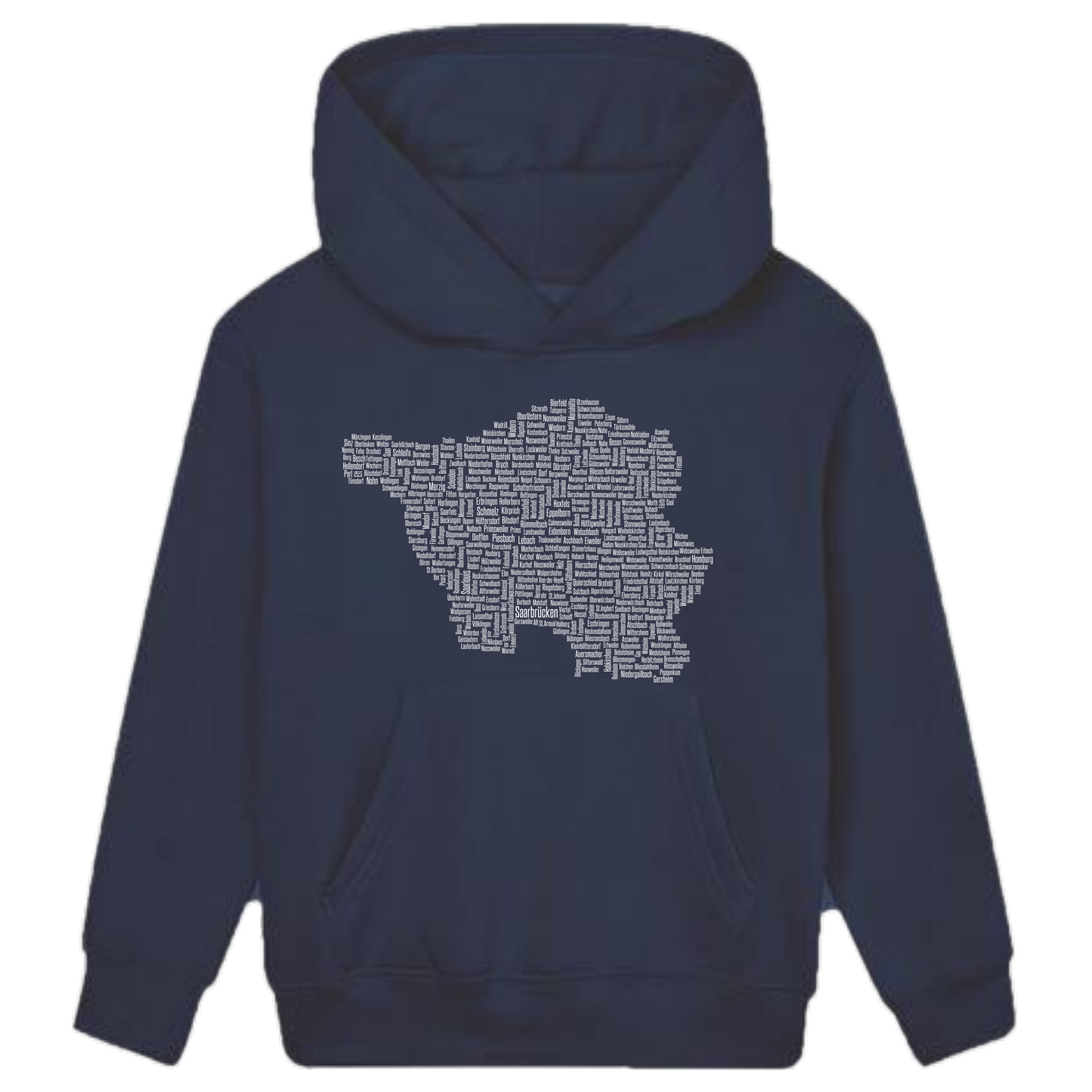 Saarland Original Hoodie Kids weiße Optik