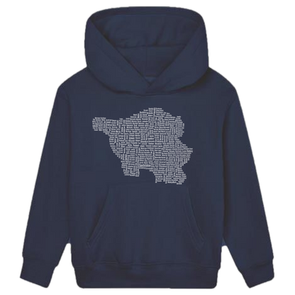 Saarland Original Hoodie Kids weiße Optik