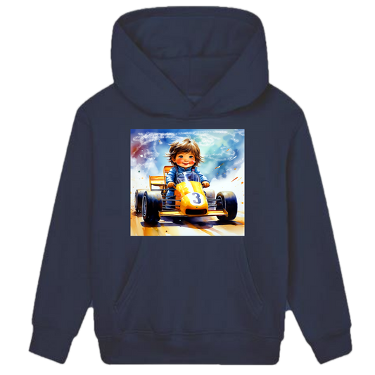 Der Rennfahrer Hoodie Kids