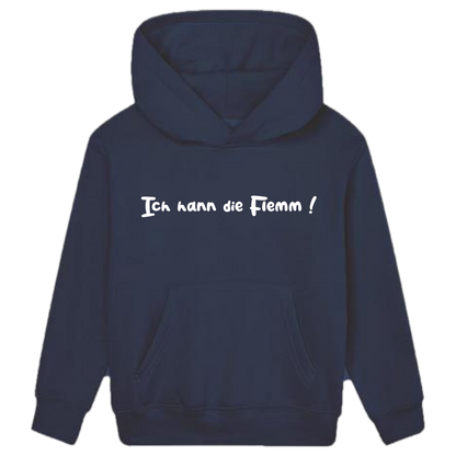 Ich hann die Flemm Hoodie Kids weiße Optik