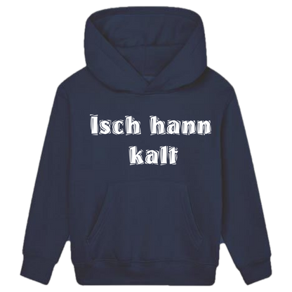 Isch hann kalt Hoodie Kids weiße Optik