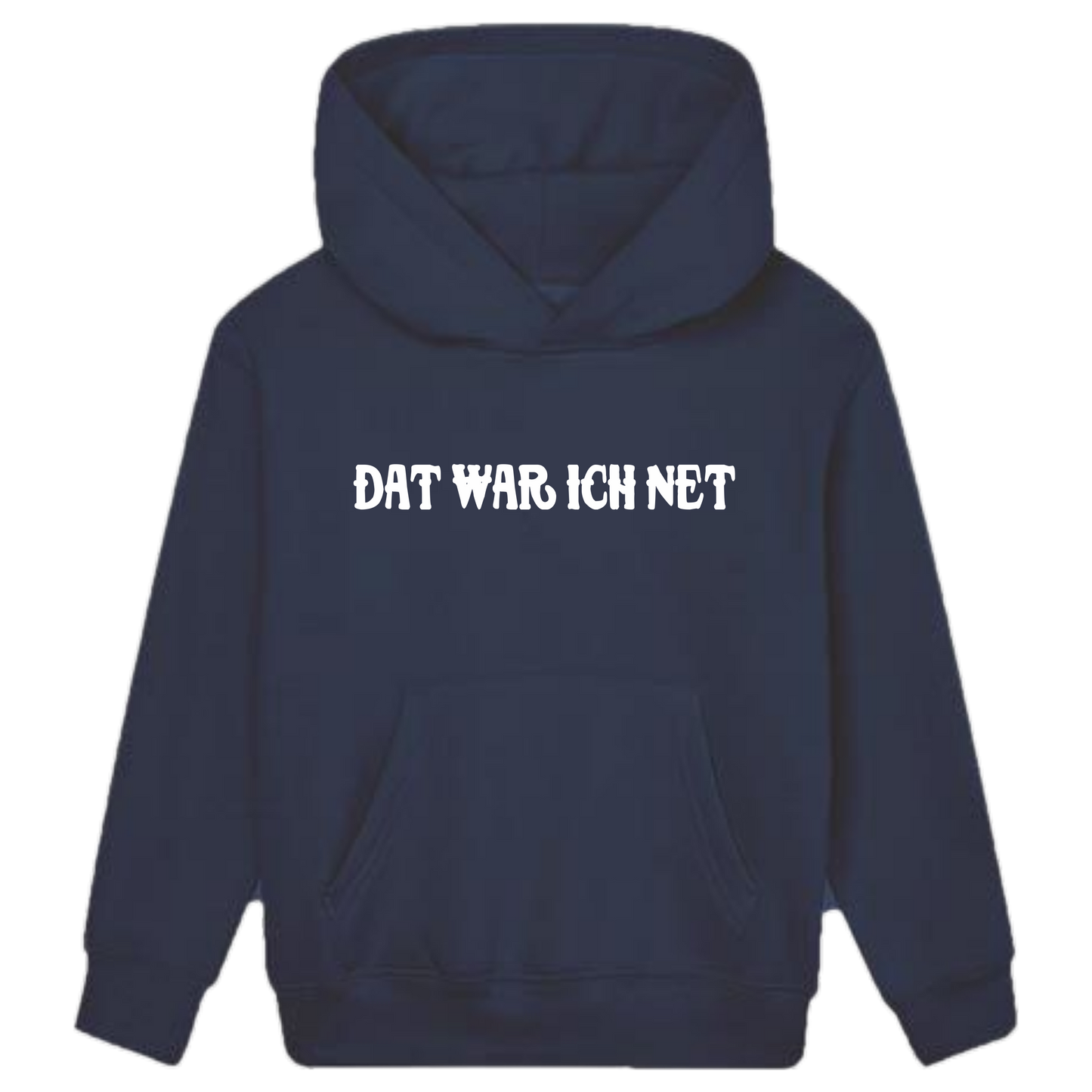 Dat war ich net Hoodie Kids weiße Optik