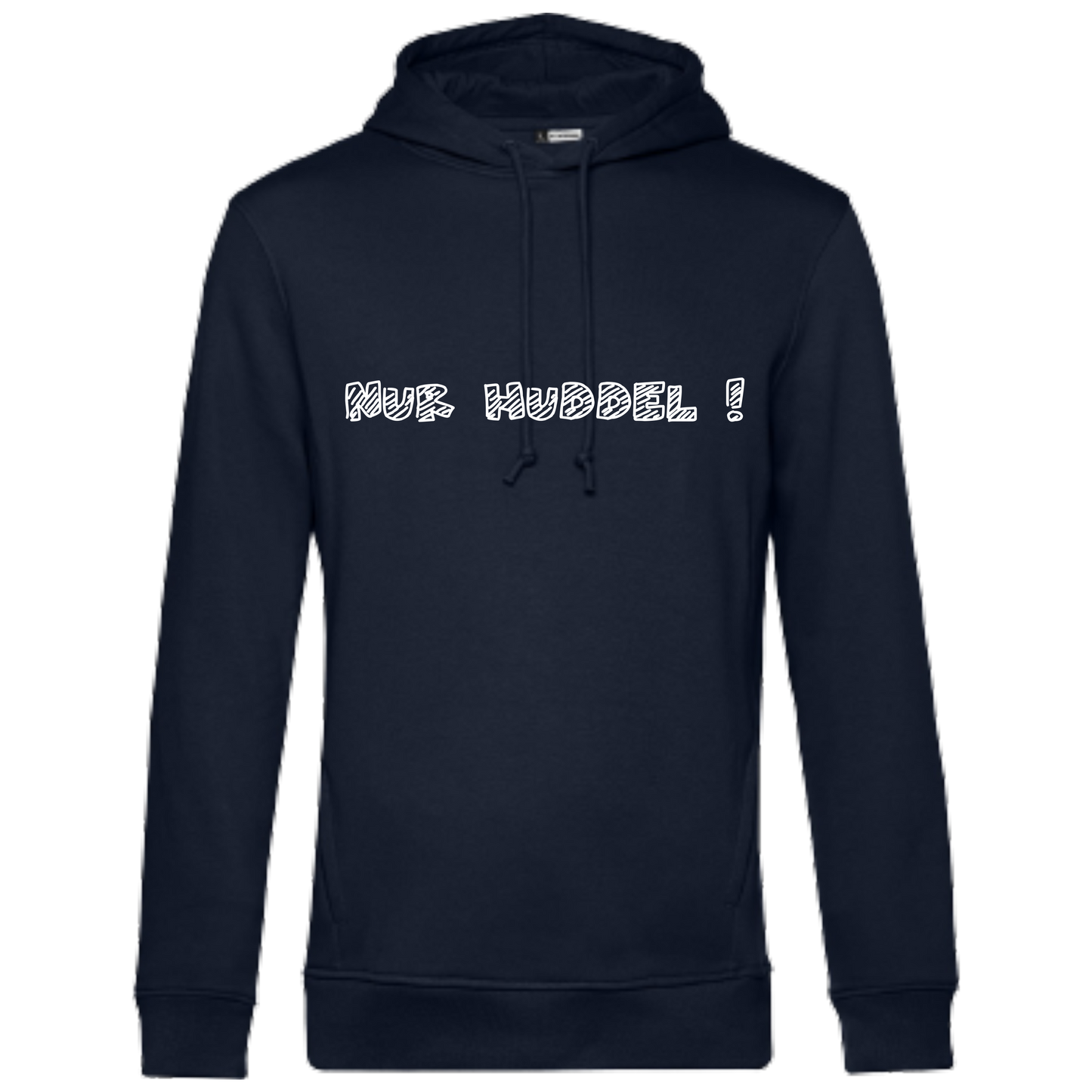 Nur Huddel ! Hoodie - UNISEX - Weiße Optik