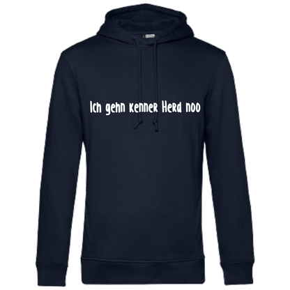 Ich gehn kenner Herd noo Hoodie - UNISEX - Weiße Optik