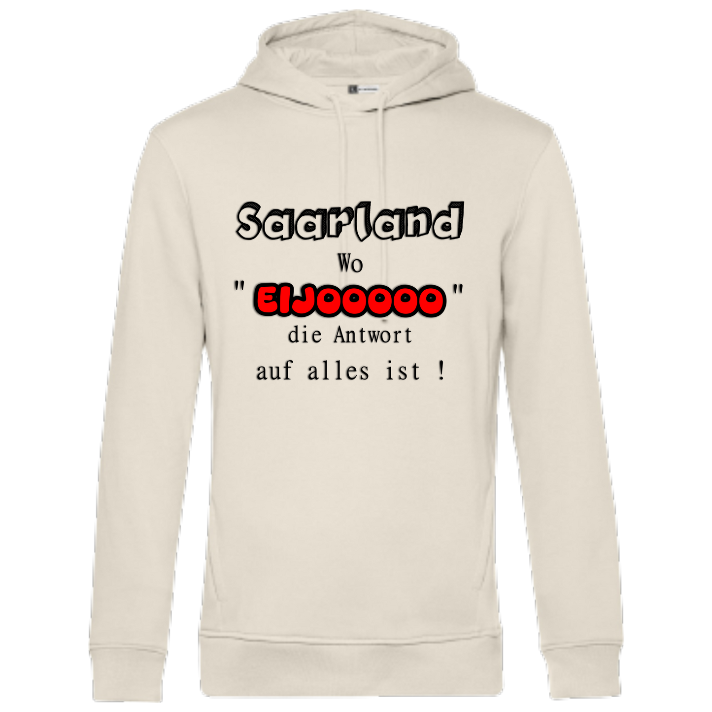 EIJOOOOO Hoodie - UNISEX - Schwarze Optik