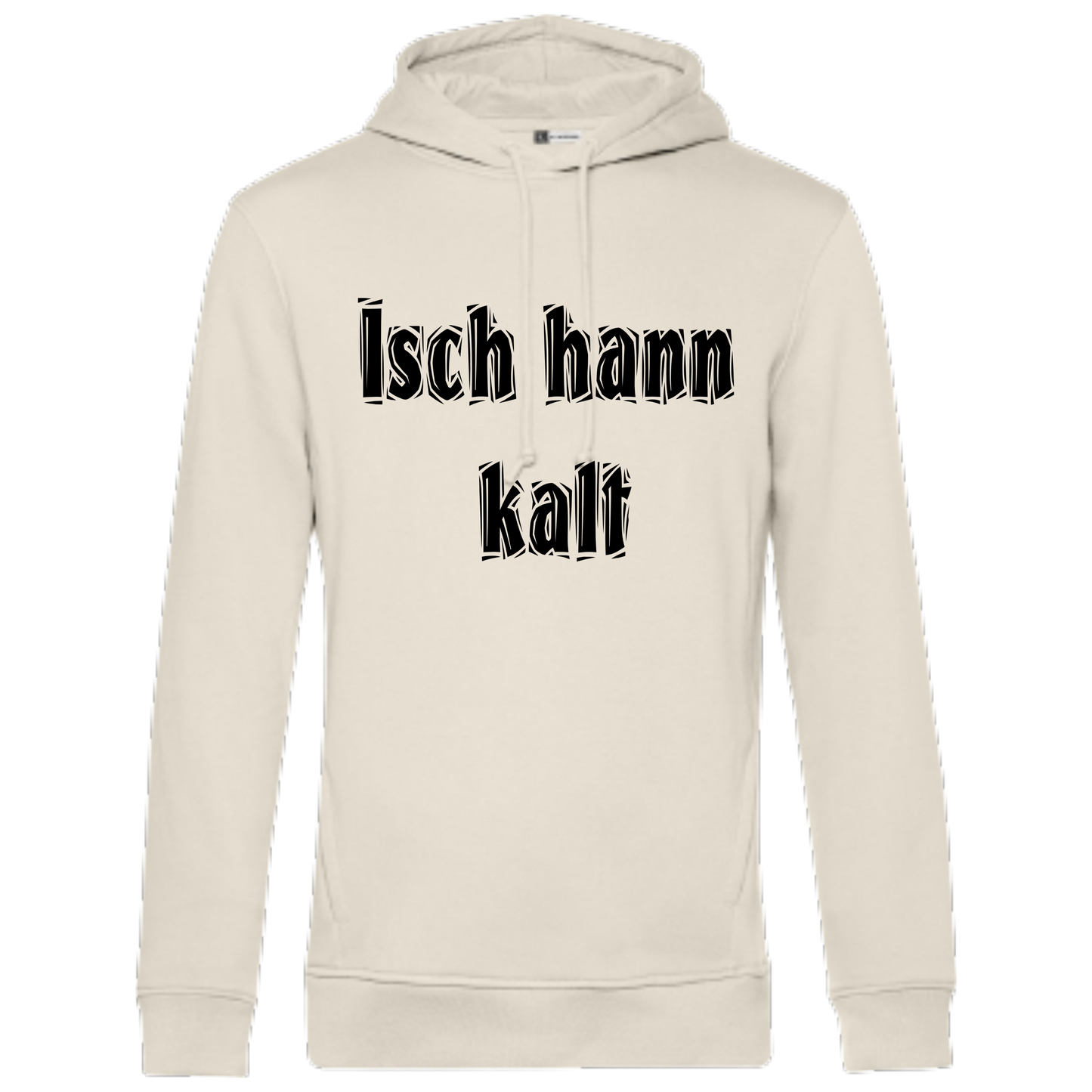 Isch hann kalt Hoodie - UNISEX - Schwarze Optik