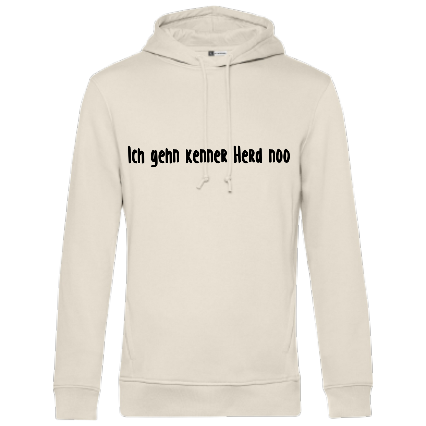 Ich gehn kenner Herd noo Hoodie - UNISEX - Schwarze Optik