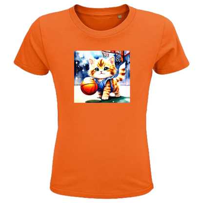 Die Basketballkatze Shirt Kids