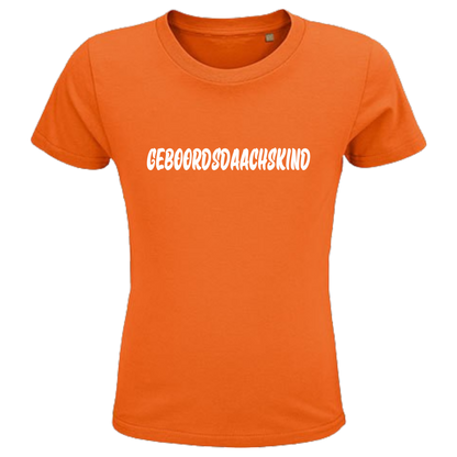 Geboordsdaachskind  Shirt Kids - versch.Farben - Unisex - Weiße Optik