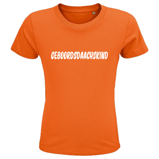 Geboordsdaachskind  Shirt Kids - versch.Farben - Unisex - Weiße Optik