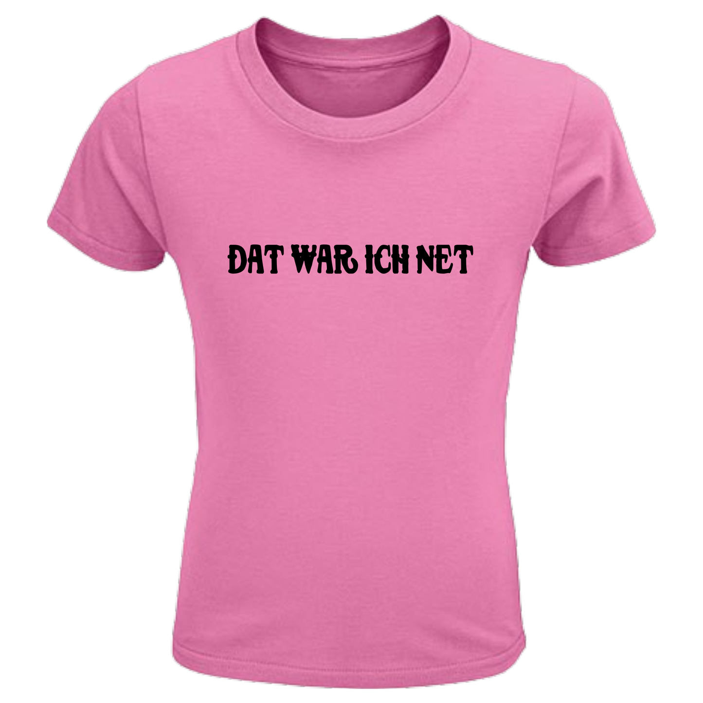 Dat war ich net Shirt Kids - versch.Farben - Unisex - Schwarze Optik