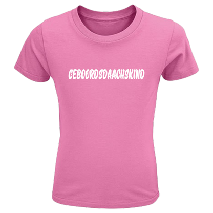 Geboordsdaachskind  Shirt Kids - versch.Farben - Unisex - Weiße Optik