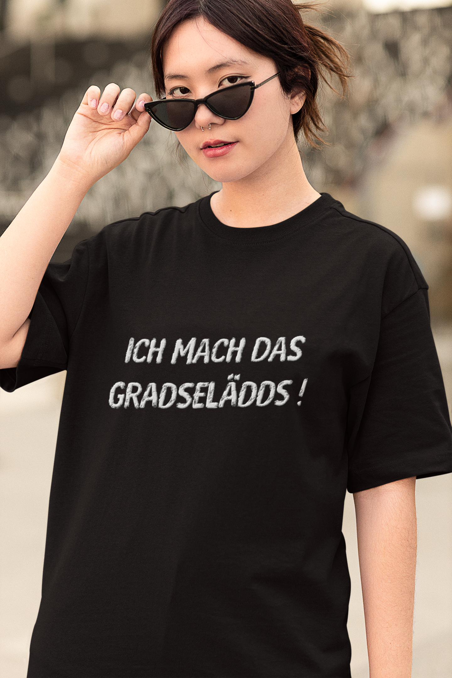 Das mach ich GRADESELÄDDS Shirt - UNISEX - weiße Optik