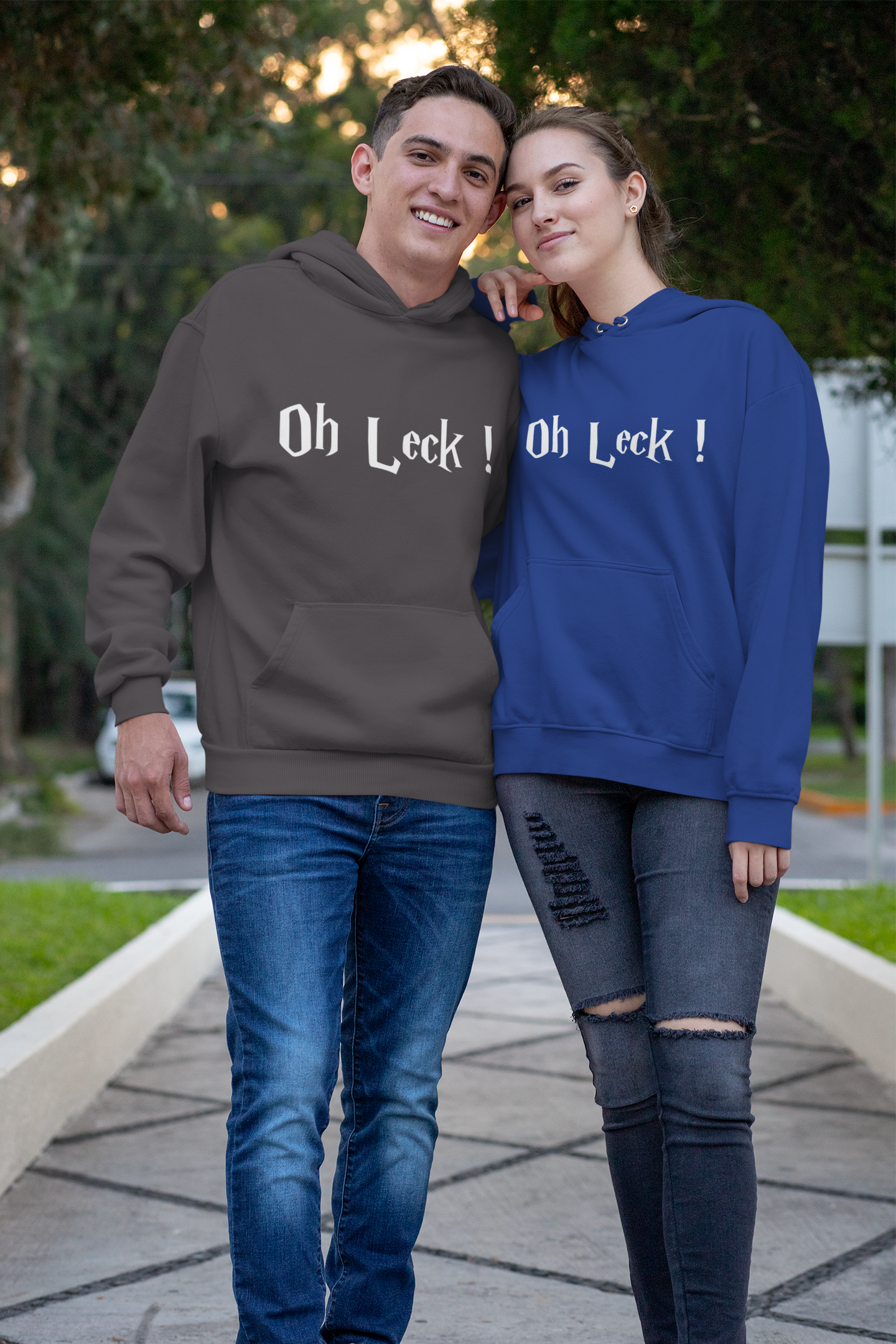 Oh Leck Hoodie - UNISEX - Weiße Optik