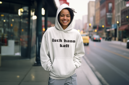 Isch hann kalt Hoodie - UNISEX - Schwarze Optik