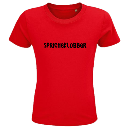 Spricheklobber Shirt Kids - versch.Farben - Unisex - Schwarze Optik