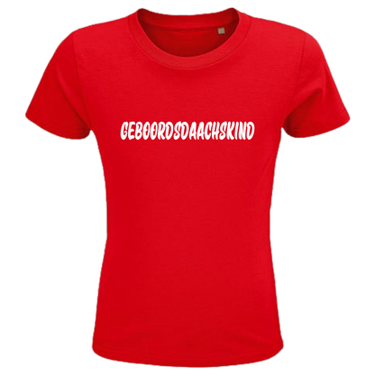 Geboordsdaachskind  Shirt Kids - versch.Farben - Unisex - Weiße Optik