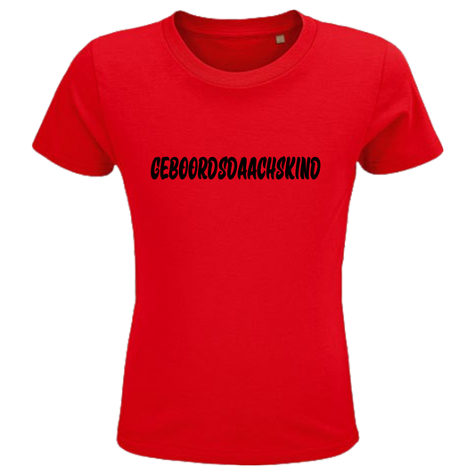 Geboordsdaachskind Shirt Kids - versch.Farben - Unisex - Schwarze Optik