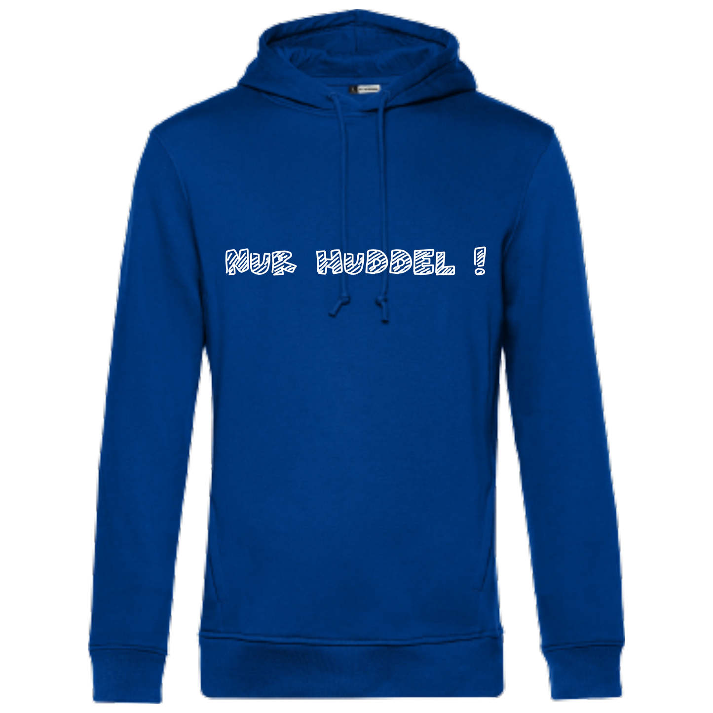 Nur Huddel ! Hoodie - UNISEX - Weiße Optik