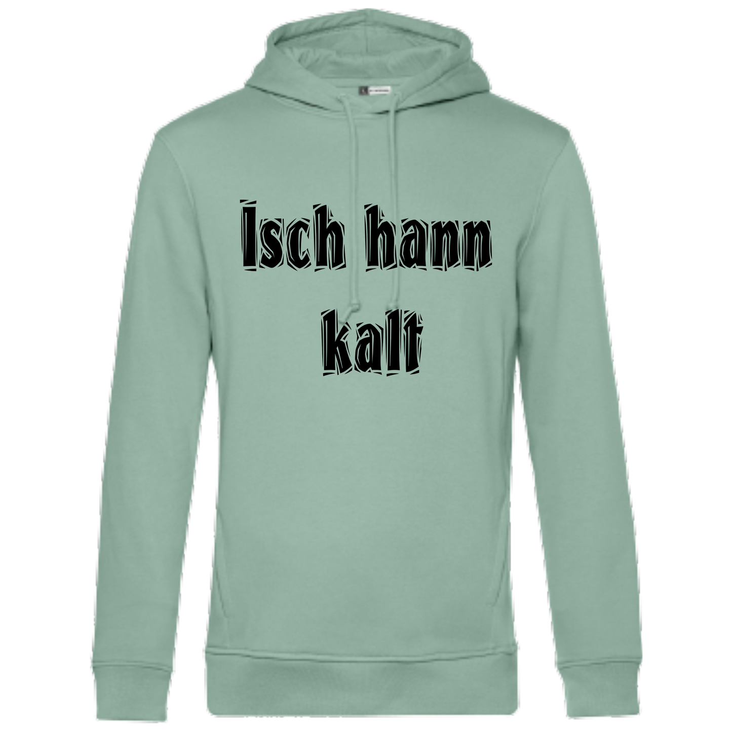 Isch hann kalt Hoodie - UNISEX - Schwarze Optik