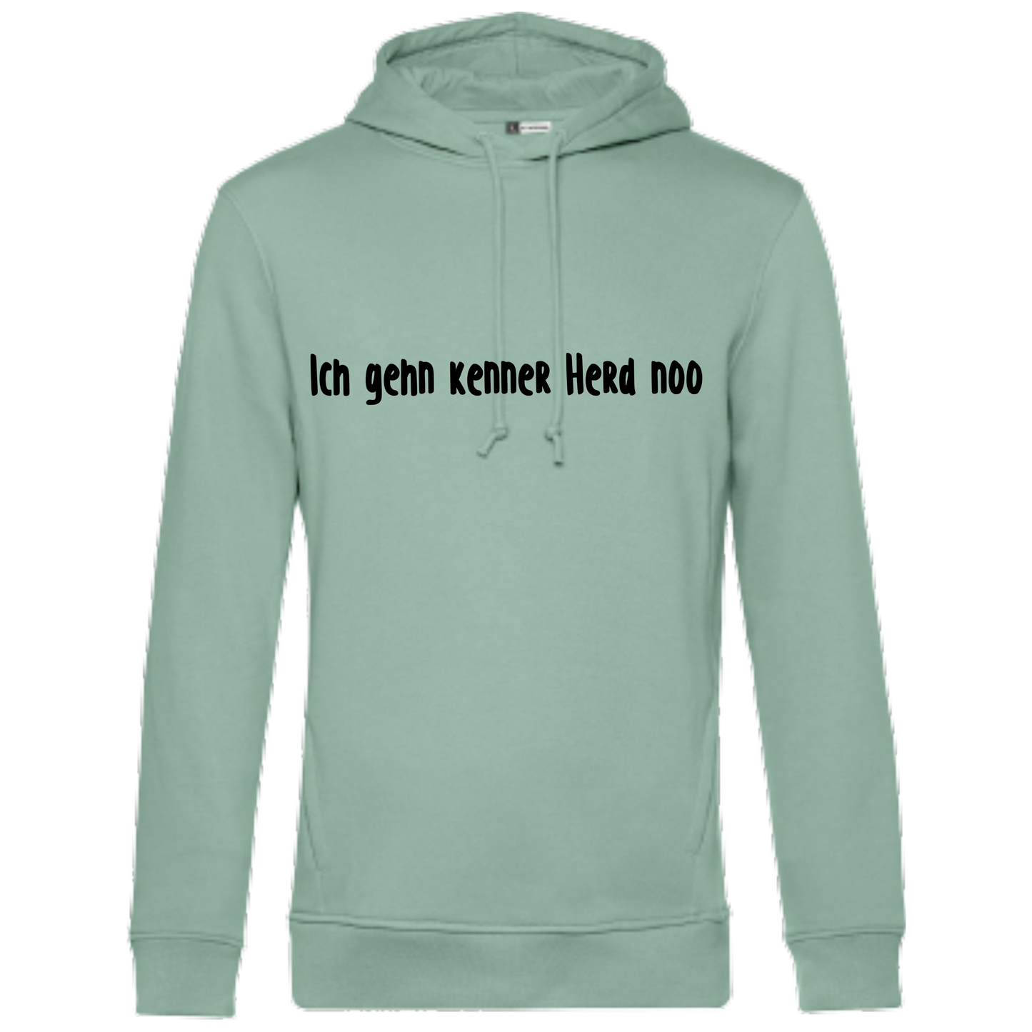 Ich gehn kenner Herd noo Hoodie - UNISEX - Schwarze Optik