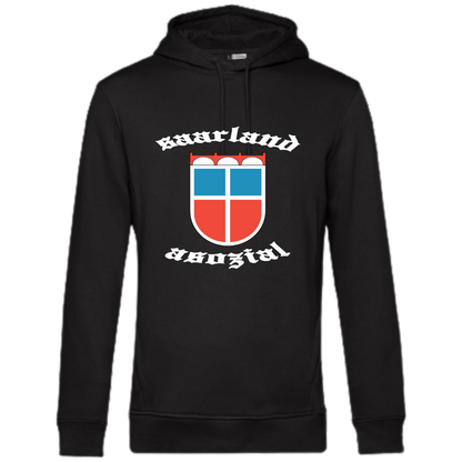 Saarland asozial Hoodie No2 - UNISEX - Weiße Optik