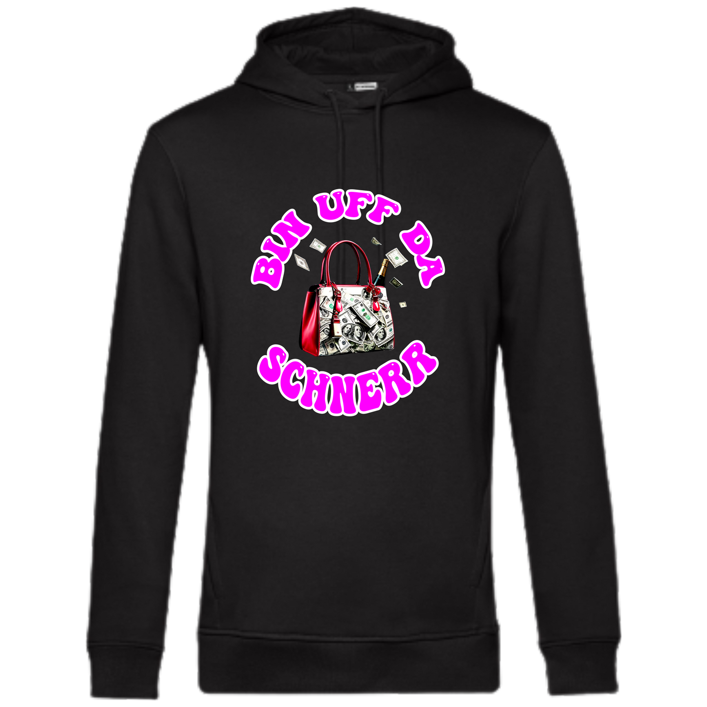 Bin uff da Schnerr Hoodie - UNISEX - Weiße Optik