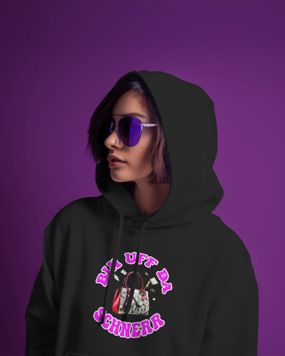 Bin uff da Schnerr Hoodie - UNISEX - Weiße Optik