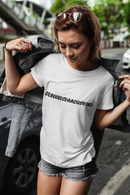 Geboordsdaachskind Shirt - UNISEX - schwarze Optik