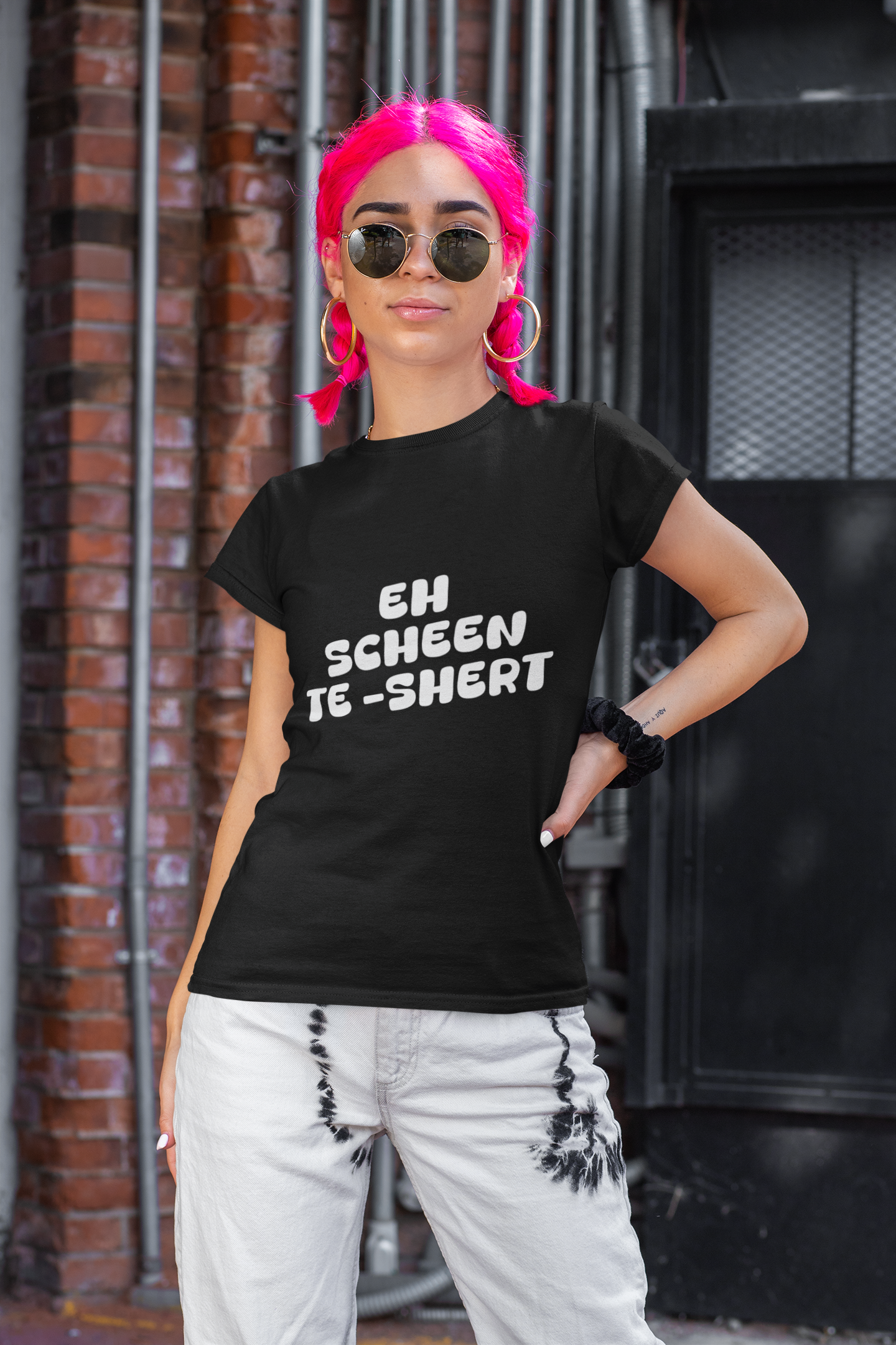 Eh scheen Te- Shert Shirt- UNISEX - Weiße Optik