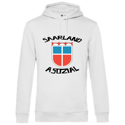 Saarland asozial Hoodie No1 - UNISEX - schwarze Optik