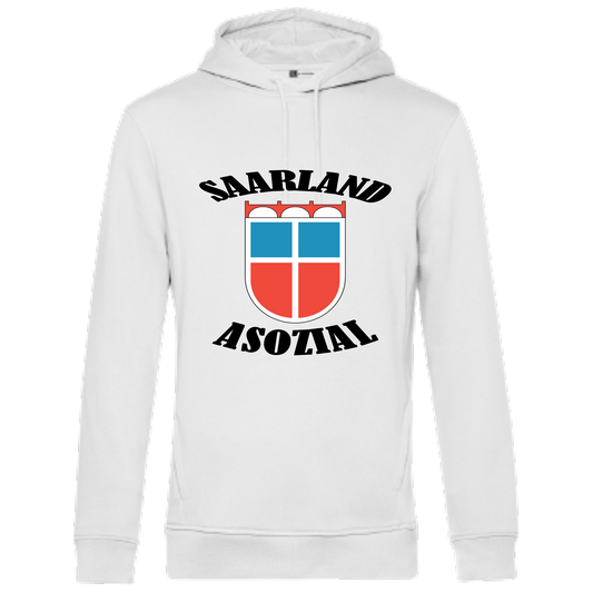 Saarland asozial Hoodie No3 - UNISEX - schwarze Optik