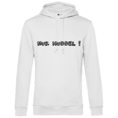 Nur Huddel !  Hoodie - UNISEX - Schwarze Optik