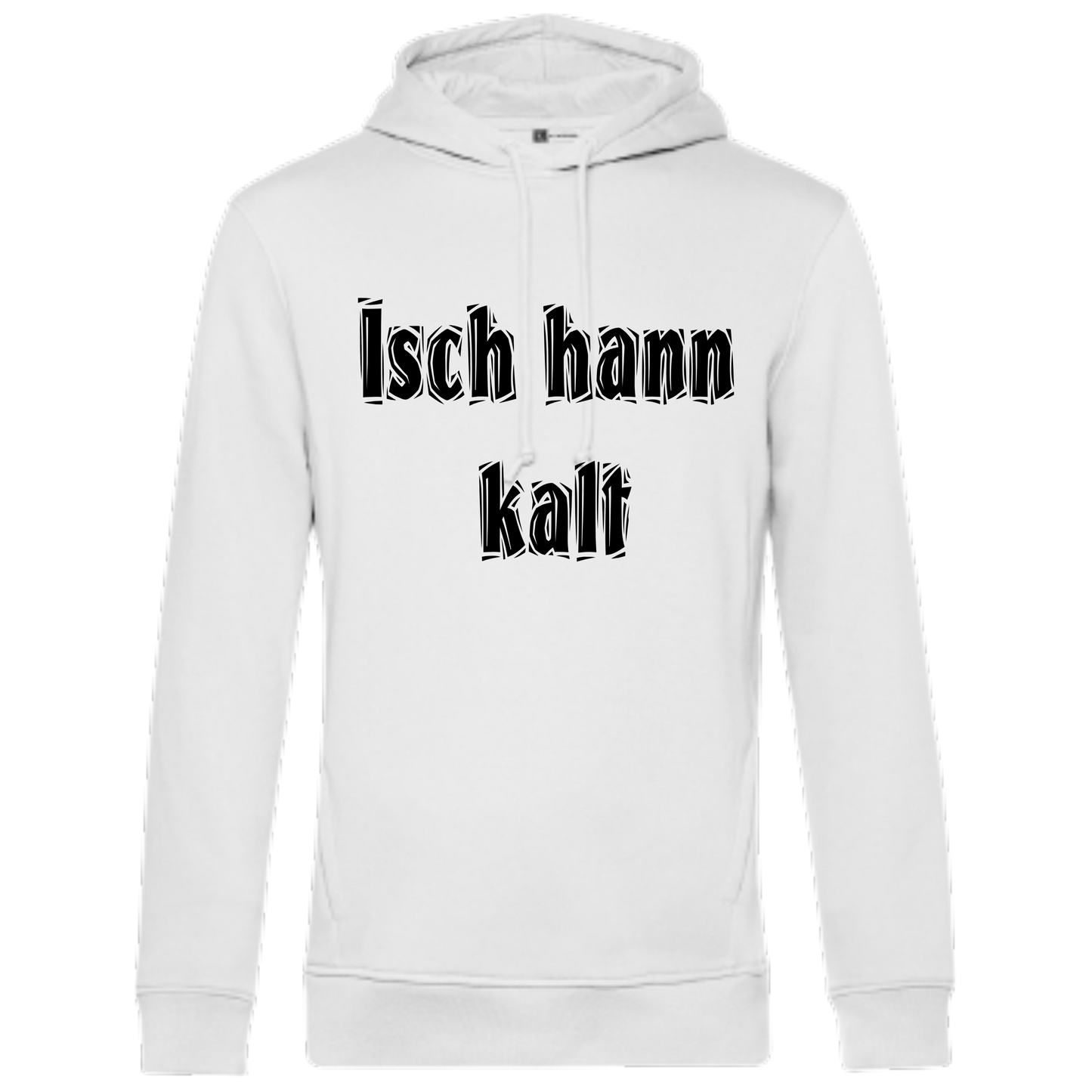 Isch hann kalt Hoodie - UNISEX - Schwarze Optik