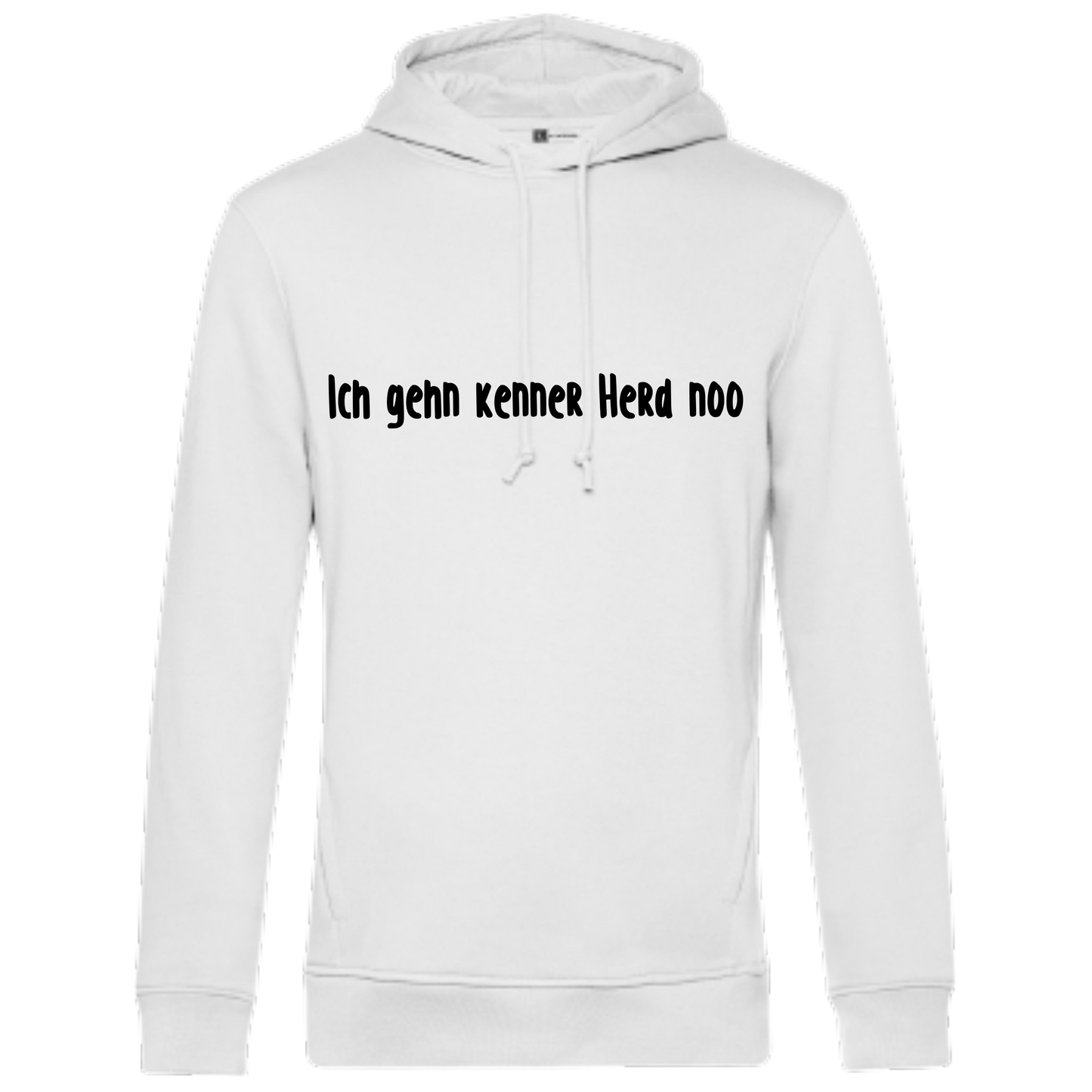 Ich gehn kenner Herd noo Hoodie - UNISEX - Schwarze Optik