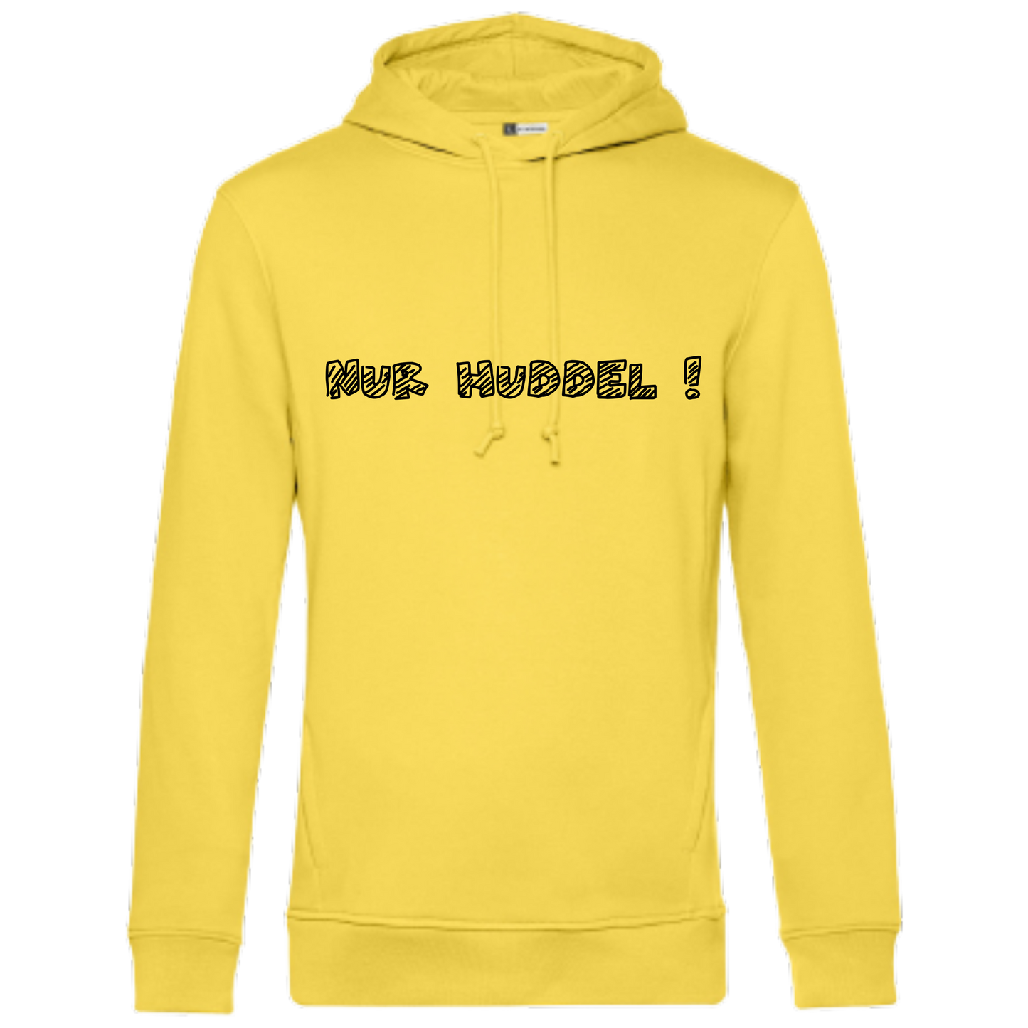 Nur Huddel !  Hoodie - UNISEX - Schwarze Optik