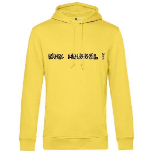 Nur Huddel !  Hoodie - UNISEX - Schwarze Optik