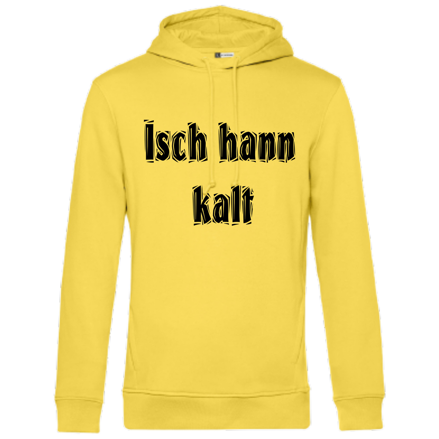 Isch hann kalt Hoodie - UNISEX - Schwarze Optik